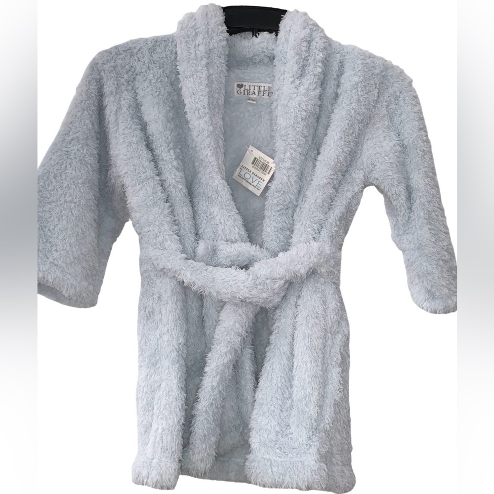 The Little Giraffe Pale Blue Toddler’s Robe Size 2-4 Years NWT